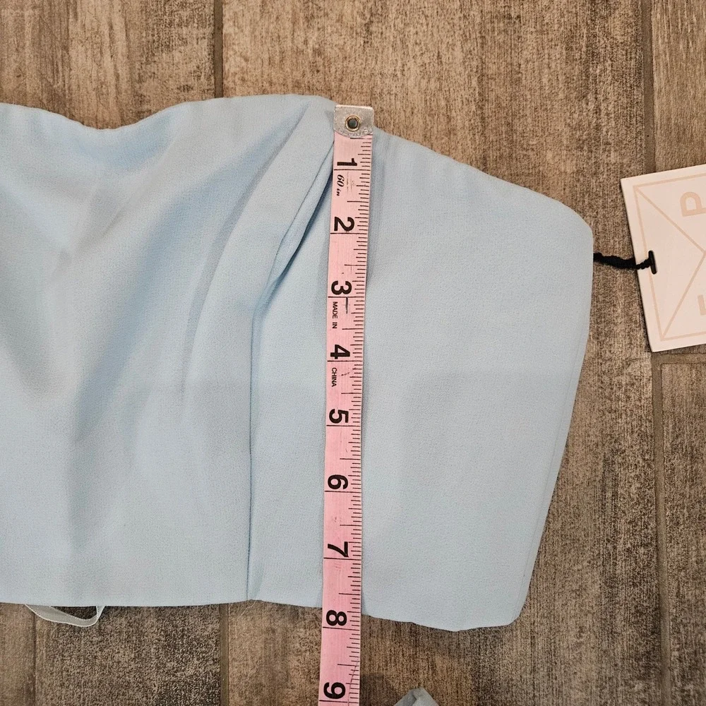 Fame and Partners The Maristel Two Piece Strapless Maxi Gown Set Size 4 NEW Blue - Picture 5 of 15